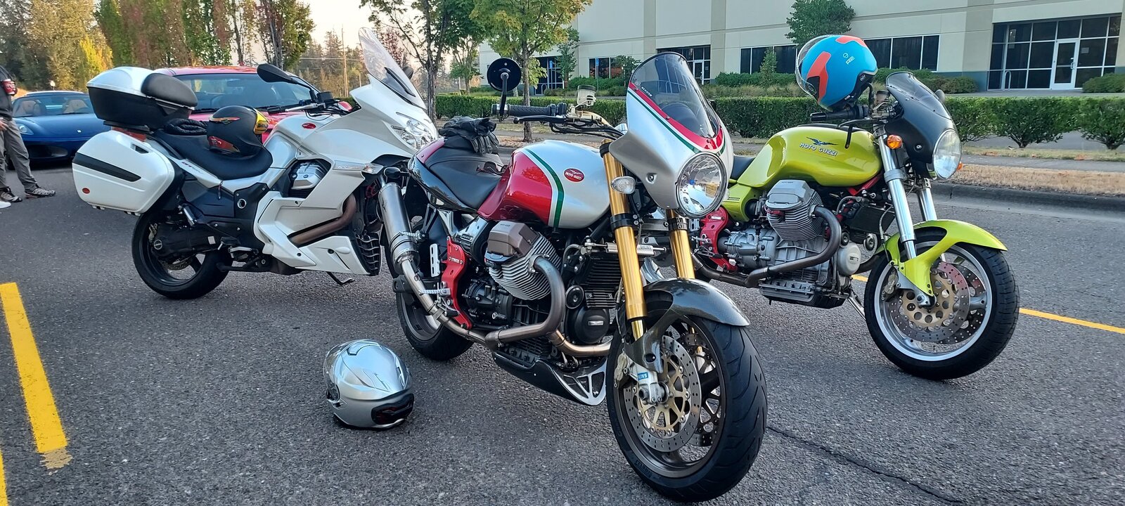 Portland Cars and Coffee bikes