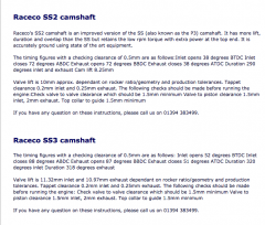 Raceco Camshafts