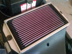 Daytona K&N air filter with custom made frame