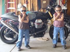 Biker twins